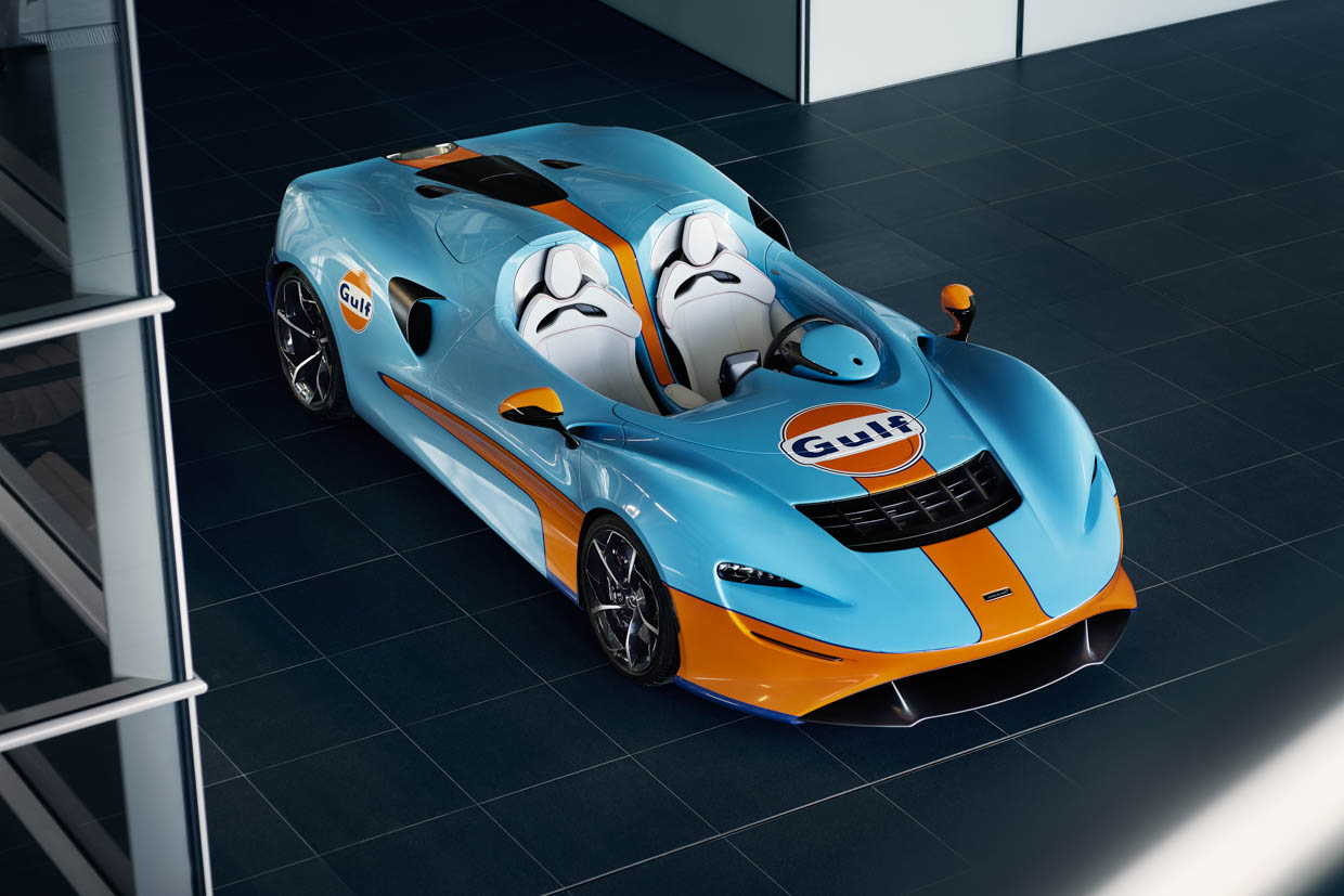 The McLaren Elva Looks Spectacular in This Classic Gulf Livery
