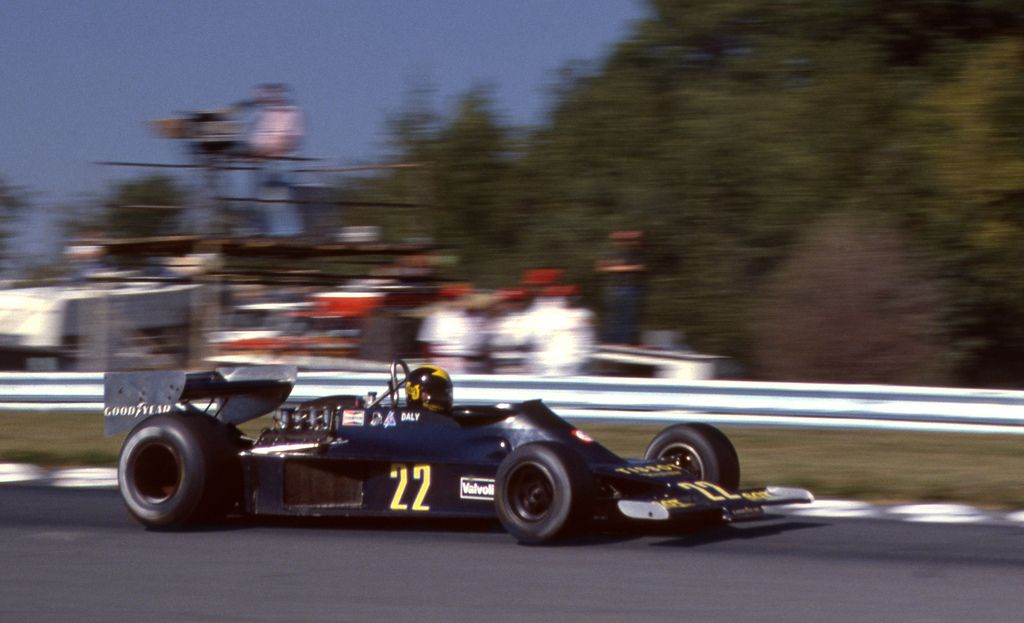 Derek Daly in the Ensign-Ford Qualifying for the US GP at Watkins Glen 1978
