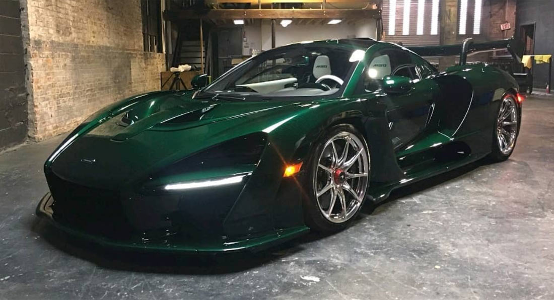 First McLaren Senna Delivered In North America Is Covered In Green