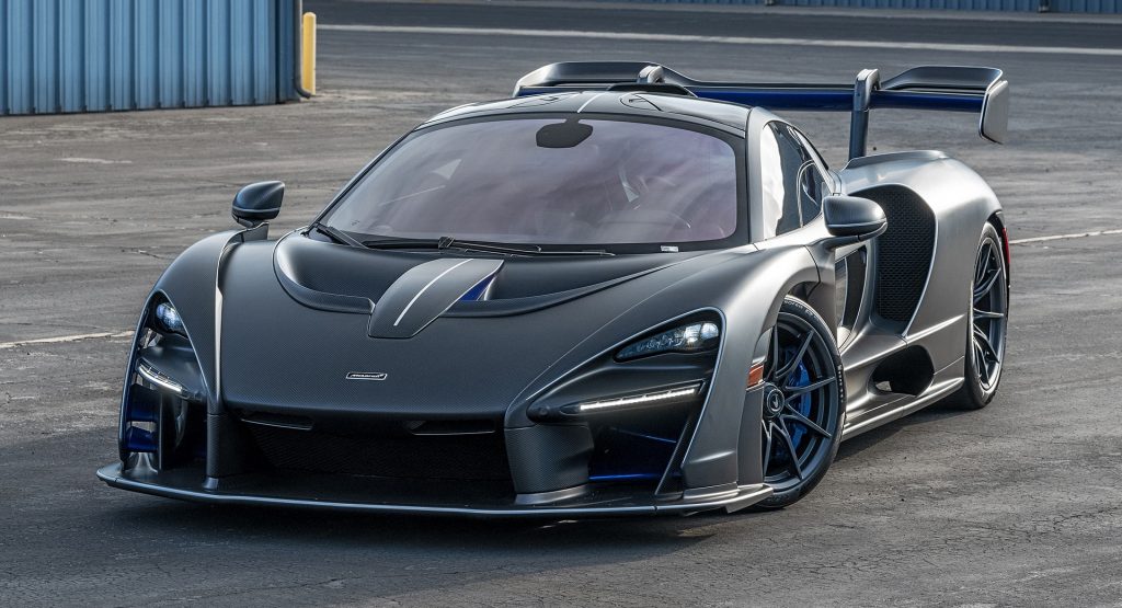 Matte Carbon McLaren Senna With 410 Miles On The Odo Has Over $360,000